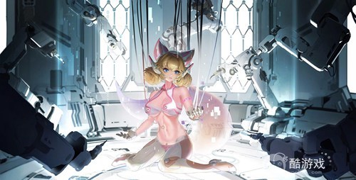 王者荣耀女英雄去掉所有服装不遮挡设计 女角色翻白眼吐舌头白色液体高清图