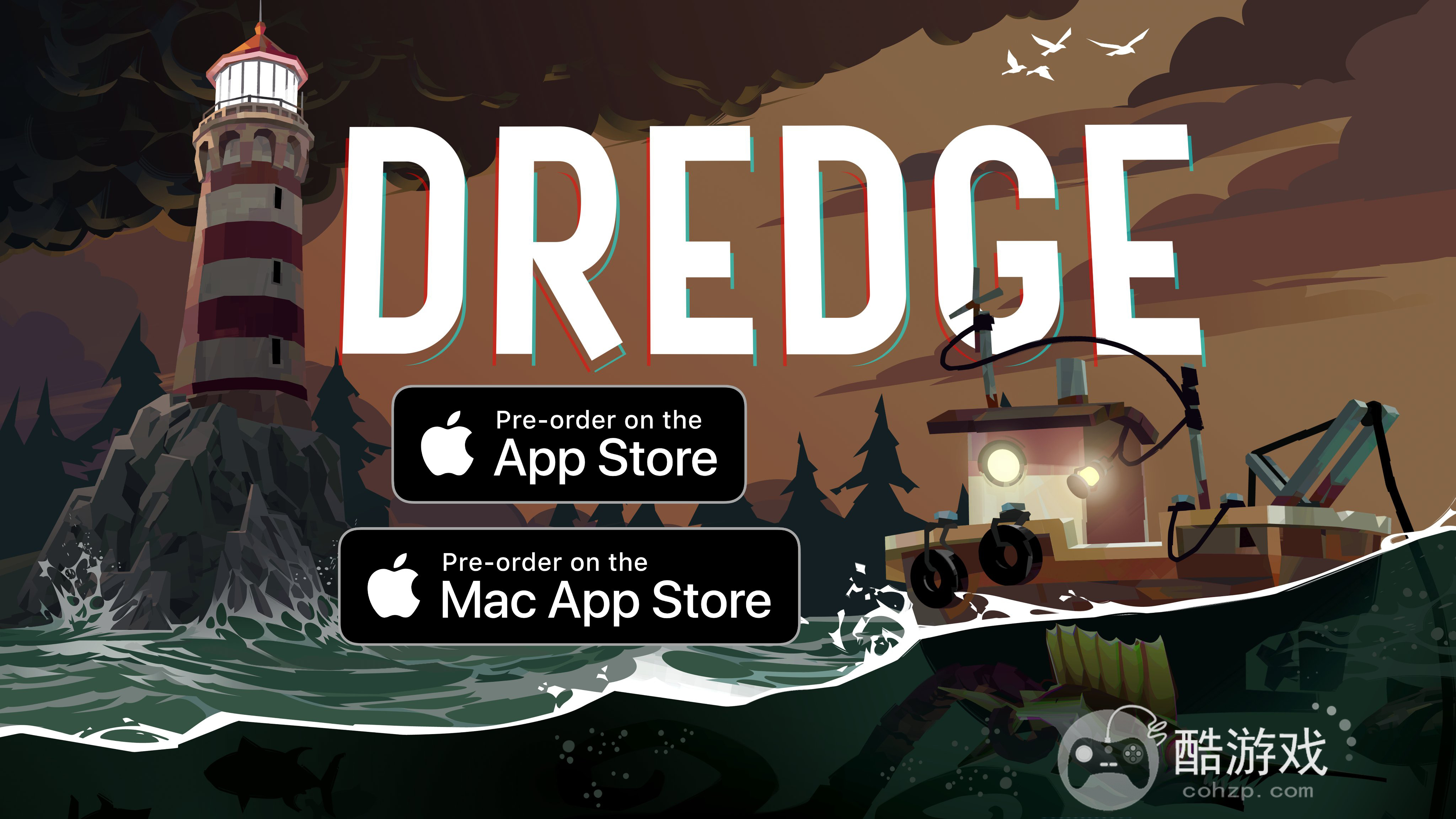 克苏鲁捕鱼冒险游戏《渔帆暗涌DREDGE》Mac/iOS/Android版本将于12月18日推出