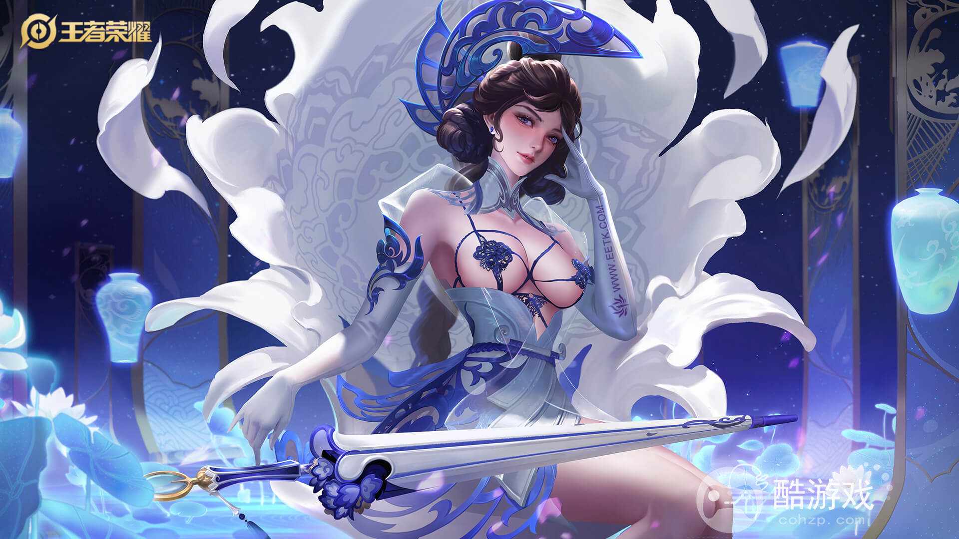 王者荣耀露娜借孙悟空金箍棒玩自己亏图 紫霞借孙悟空金箍棒捅自己那里